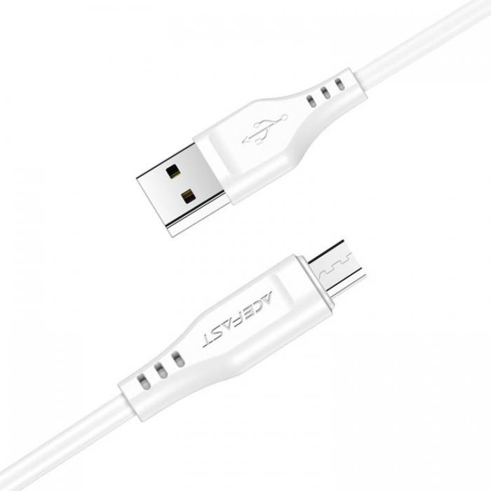 UTGATT1 - Acefast USB Till Micro USB Kabel 1.2m - Vit