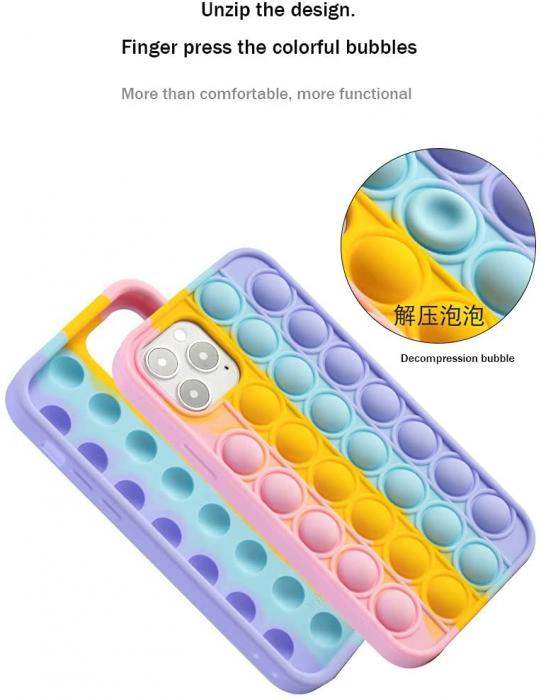 Fidget Toys - Pop it Fidget Multicolor Skal till iPhone 13 Pro Max
