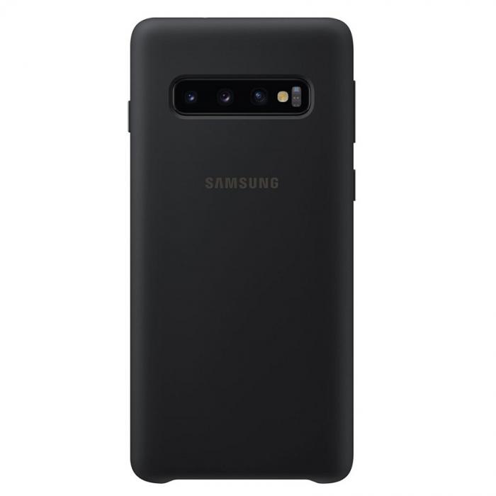 UTGATT4 - Samsung Silicone Cover fr Samsung Galaxy S10 - Svart