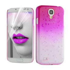 A-One Brand - Raindrop Baksideskal till Samsung Galaxy S4 i9500 - (Magenta)