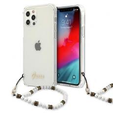 Guess - Guess iPhone 12 Pro Max Skal Vit Pearl - Transparent