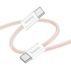 Hoco - Hoco Kabel Typ-C till Typ-C 2m 60W - Rosa