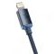BASEUS - Baseus Crystal Shine USB-C Till Lightening Kabel PD 20W 200cm - Svart