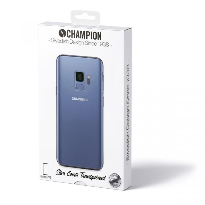 UTGATT5 - Champion Slim Skal fr Samsung Galaxy S9 - Transparent