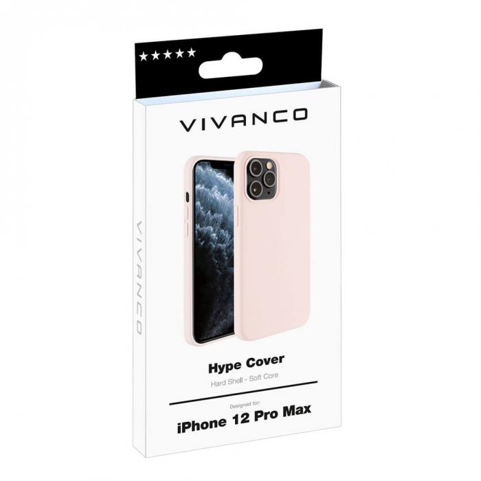 UTGATT1 - Vivanco Hype Silikon Skal iPhone 12 Pro Max - Rosa Sand