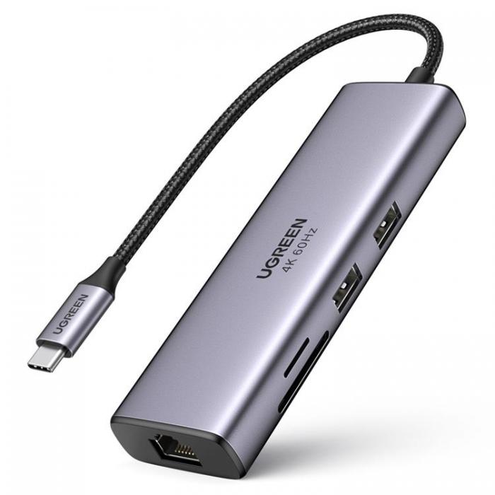 Ugreen - Ugreen 7in1 Multifunktionell USB-C HUB - Gr