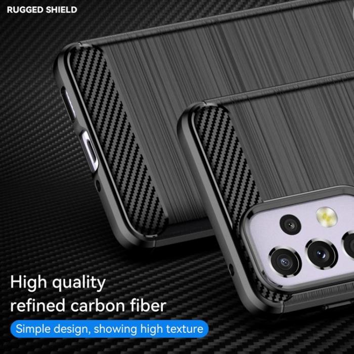 A-One Brand - Carbon Fiber Skal Galaxy A33 5G - Svart