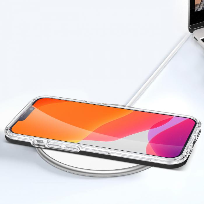 OEM - iPhone 13 mini Skal Clear 3in1 Gel - Svart