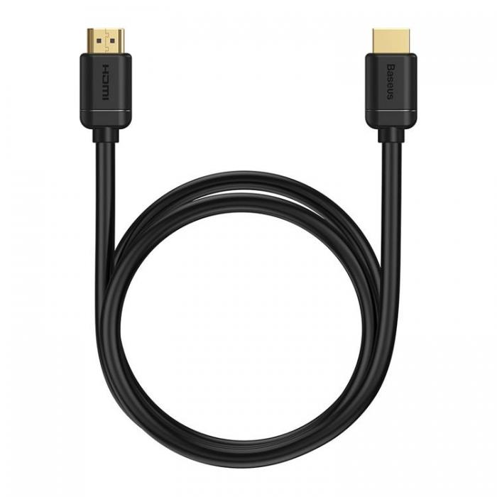 BASEUS - Baseus HDMI Till HDMI Adapter Kabel 0.75m - Svart