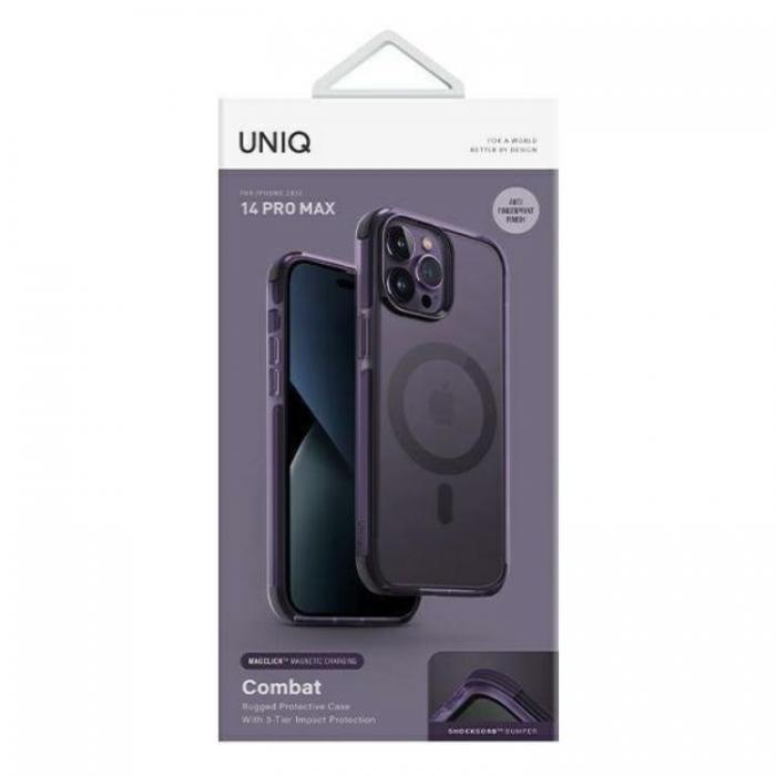UNIQ - UNIQ iPhone 14 Pro Max Skal Magsafe Combat - Lila
