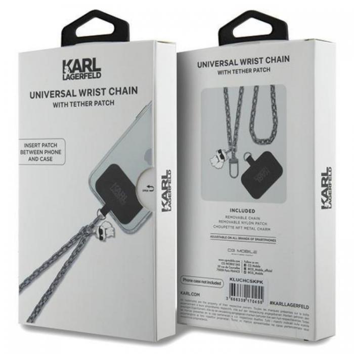 KARL LAGERFELD - Karl Lagerfeld Universal Handrem Choupette Skal - Silver