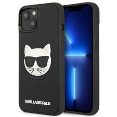 KARL LAGERFELD - Karl Lagerfeld 3D Rubber Choupette Skal iPhone 13 Mini - Svart