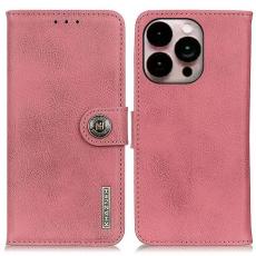 KHAZNEH - KHAZNEH iPhone 14 Pro Max Plånboksfodral Retro - Rosa