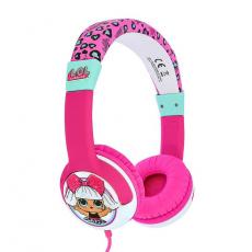 LOL - LOL Hörlurar Junior On-Ear 85dB Surprise - Rosa