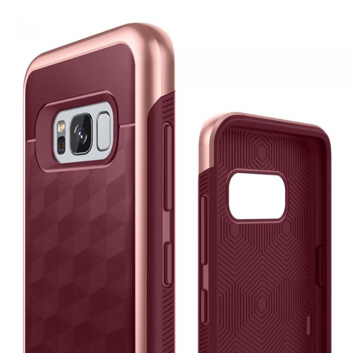 Caseology - Caseology Parallax Skal till Samsung Galaxy S8 Plus - Burgundy