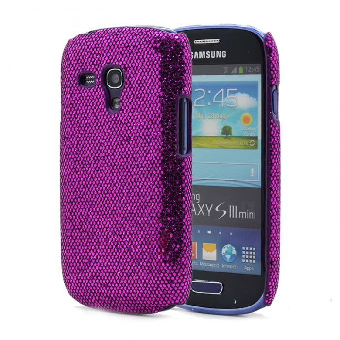 UTGATT4 - Glitter Skal till Samsung Galaxy S3 mini i8190 (Lila)