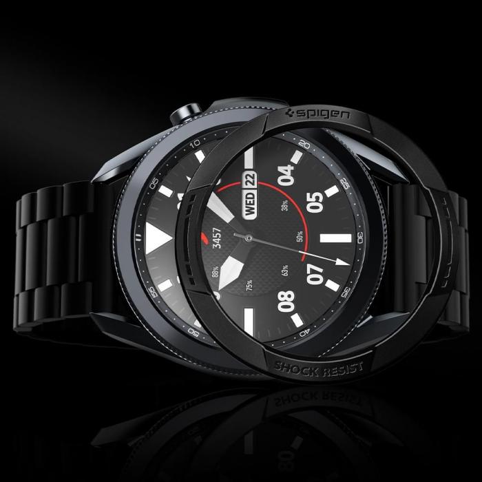 UTGATT5 - Spigen - Chrono Shield Galaxy Watch 3 45mm - Svart