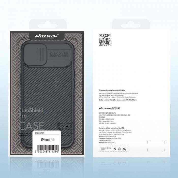 Nillkin - Nillkin iPhone 14 Skal CamShield Pro (PC Och TPU) - Svart