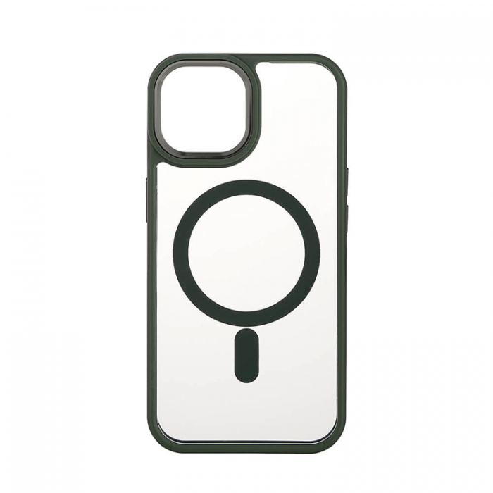 Onsala - Onsala iPhone 15 Mobilskal MagSafe Bumper - Clear/Grn