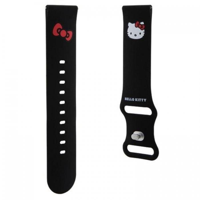 Hello Kitty - Hello Kitty Galaxy Watch (22mm) Armband Kitty Head Silikon - Svart