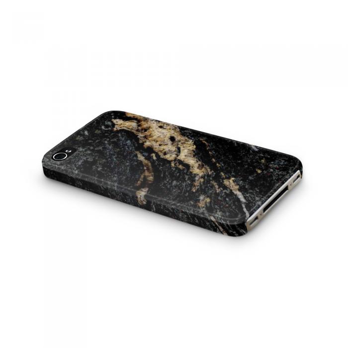 UTGATT5 - Skal till Apple iPhone 4S - Marble - Svart