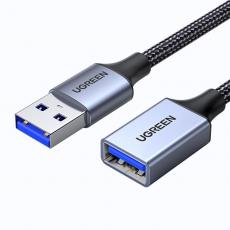 Ugreen - Ugreen USB-A (Male) Till USB-A (Female) Kabel 1m - Grå