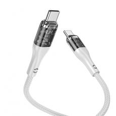 Hoco - Hoco USB-C Till USB-C Kabel 1.2m 100W - Grå