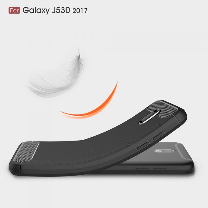 UTGATT4 - Carbon Brushed Skal till Samsung Galaxy J5 (2017) - Svart