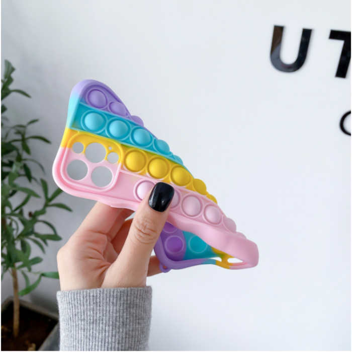 UTGATT1 - Pop it Fidget Skal iPhone 7/8/SE 2020 - Multicolor