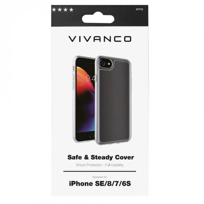UTGATT1 - Vivanco Safe & Steady Skal iPhone 6/7/8/SE 2020 - Transparent