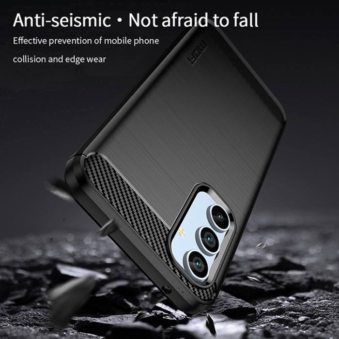 A-One Brand - Galaxy A54 5G Mobilskal Carbon Fiber - Svart