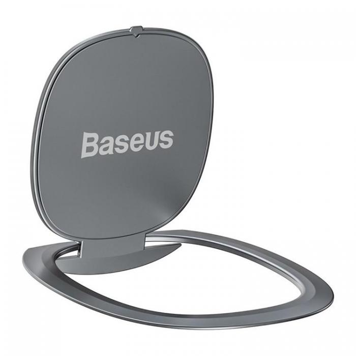 BASEUS - Baseus Ringhllare Ultra-Thin Self-adhesive kickstand - Silver