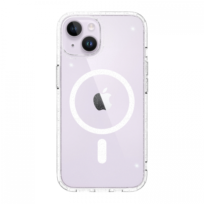 UTGATT1 - Just Mobile iPhone 14 Skal MagSafe TENC Bling Bling - Transparent