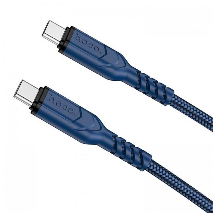 Hoco - Hoco USB-C Till USB-C Kabel 60W 2m - Bl