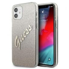 Guess - Guess Skal iPhone 12 Mini Glitter Gradient Script - Guld