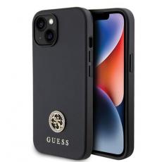 Guess - Guess iPhone 15 Plus Mobilskal Strass Metal Logo - Svart