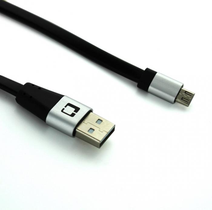 UTGATT5 - Covered Gear Micro-USB kabel 3 meter - Svart