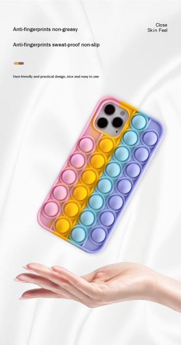 UTGATT1 - Pop it Fidget Multicolor Skal till iPhone 7/8/SE 2020