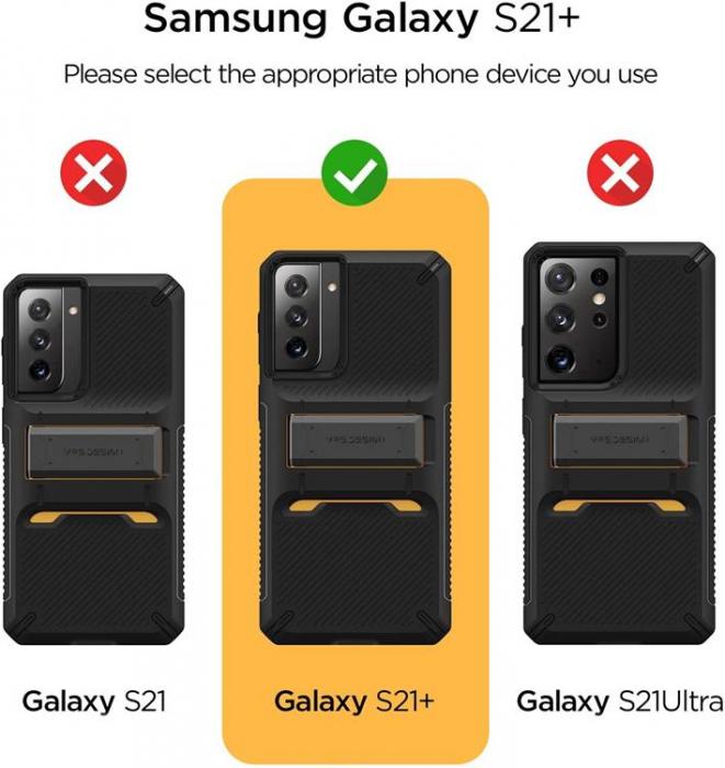 VERUS - VRS DESIGN - Damda QuickStand Skal Samsung Galaxy S21 Plus- Svart