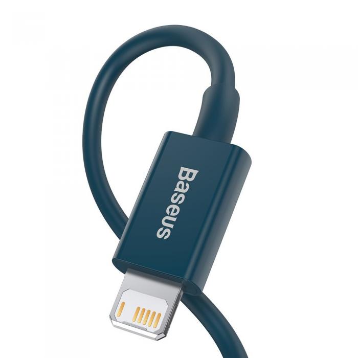 BASEUS - Baseus Superior Lightning USB Kabel 1 m - Bl