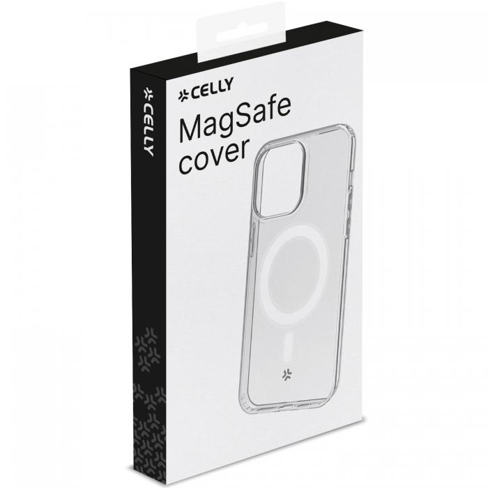 Celly - Celly iPhone 15 Pro Mobilskal Magsafe Gelskin TPU - Clear