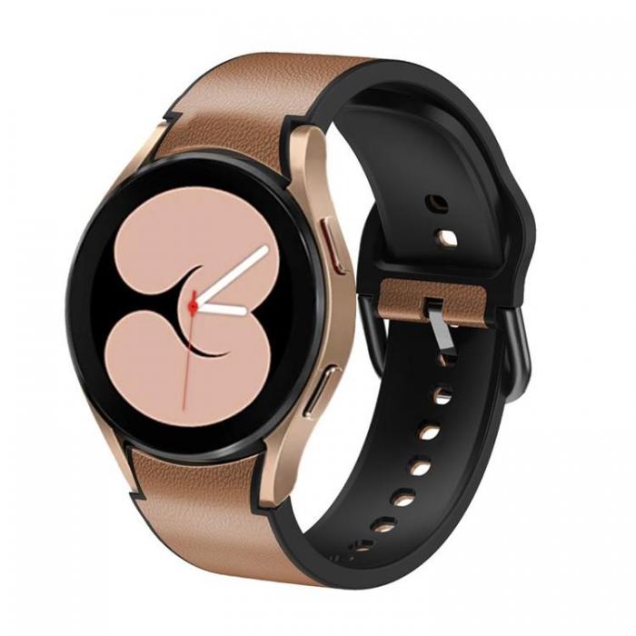 A-One Brand - Galaxy Watch 6 (44mm) Armband Lder - Brun