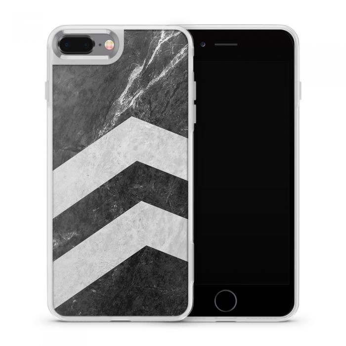 UTGATT5 - Fashion mobilskal till Apple iPhone 8 Plus - Marble arrows up