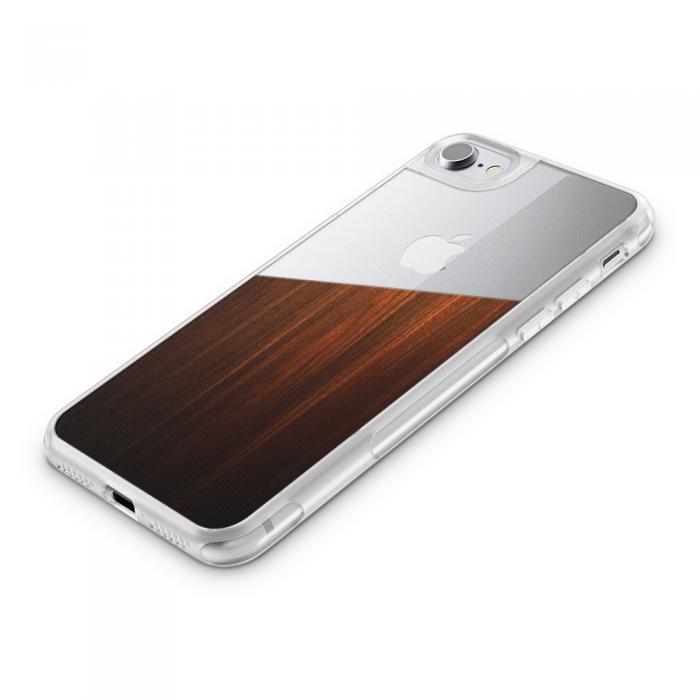 UTGATT5 - Fashion mobilskal till Apple iPhone 8 Plus - Half wooden