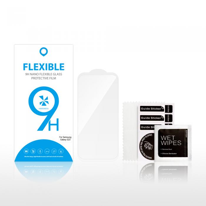 TelForceOne - Hybridglas Skrmskydd av Flexibelt Glas iPhone 15 Pro Max