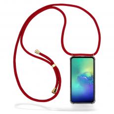CoveredGear-Necklace - Boom Galaxy S10e mobilhalsband skal - Maroon Cord
