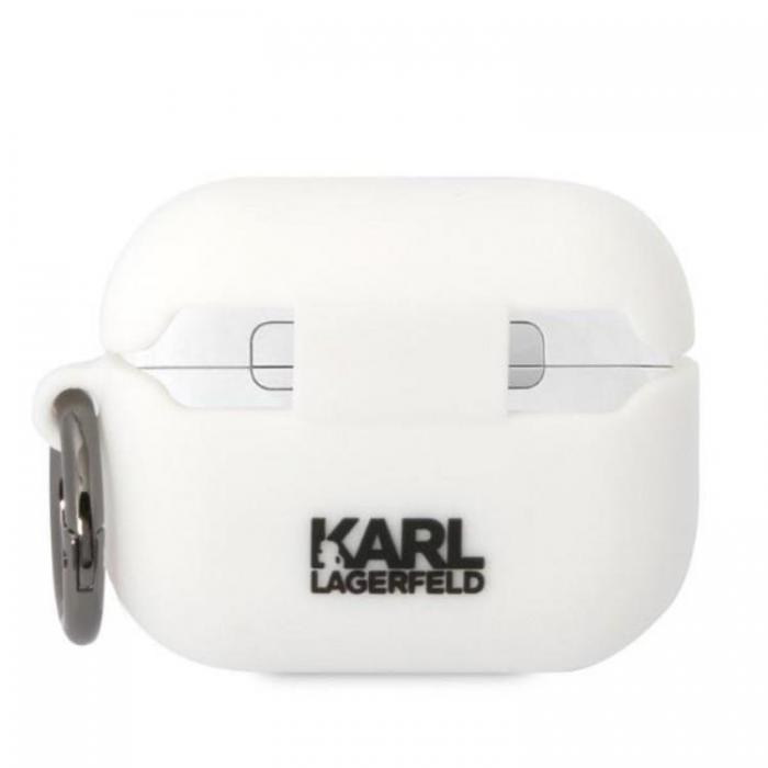 KARL LAGERFELD - Karl Lagerfeld AirPods Pro Skal Silicone Choupette Head 3D - Vit