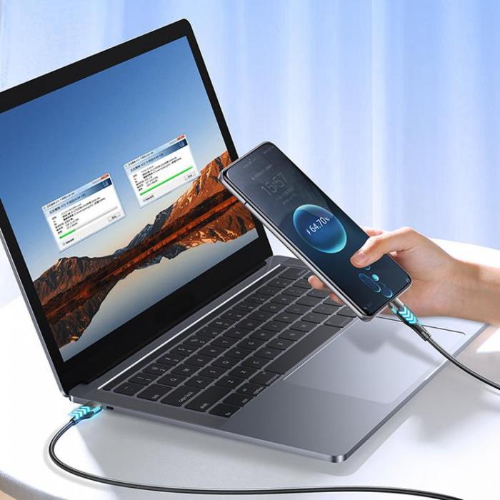 UTGATT1 - Joyroom USB-A till USB-C Kabel 1m 3A - Svart