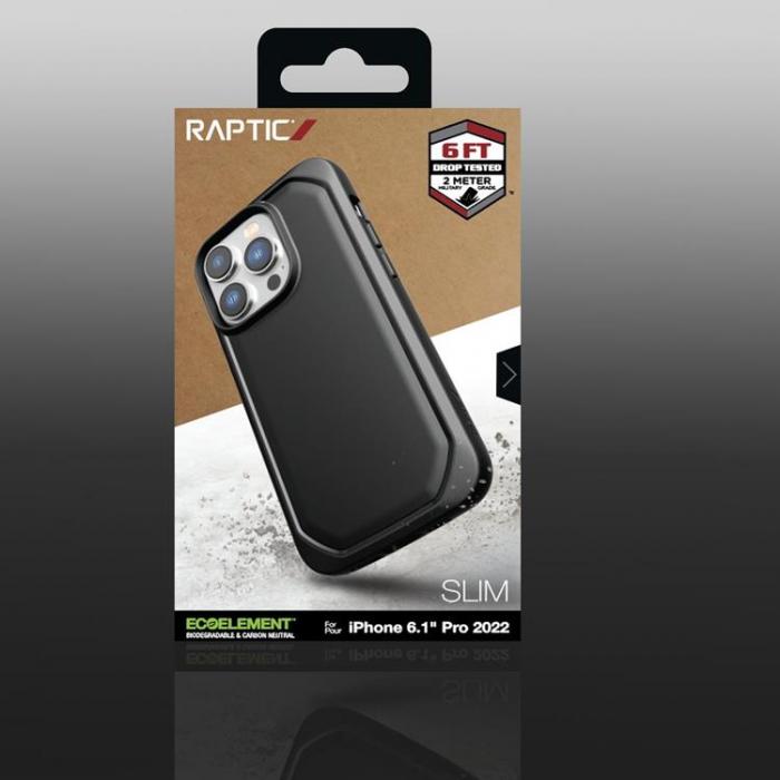 Raptic - Raptic iPhone 14 Pro Skal Slim - Svart