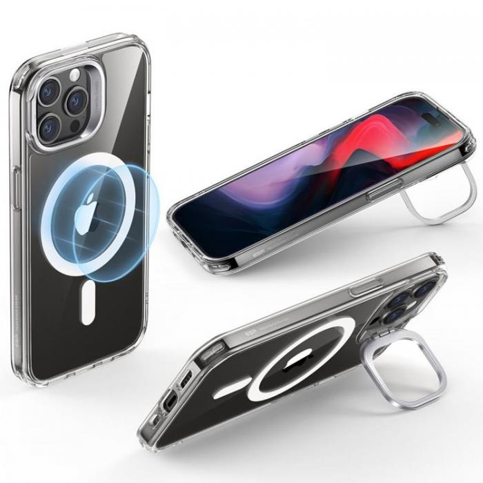 ESR - ESR iPhone 15 Pro Mobilskal Magsafe Kickstand Halolock - Clear